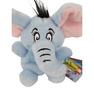 Aurora - Dr Seuss Palm Pal - 5" Horton Plush Blue Elephant Valentines Easter NWT